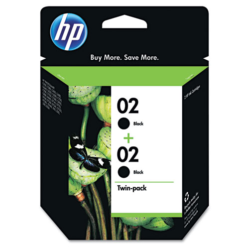 HP 02  Black Value Pack Cartridges